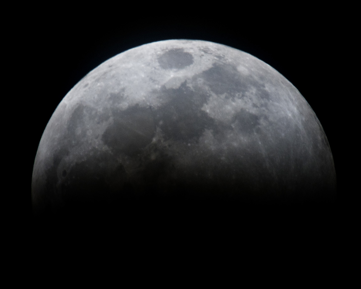 Partial eclipse of moon
